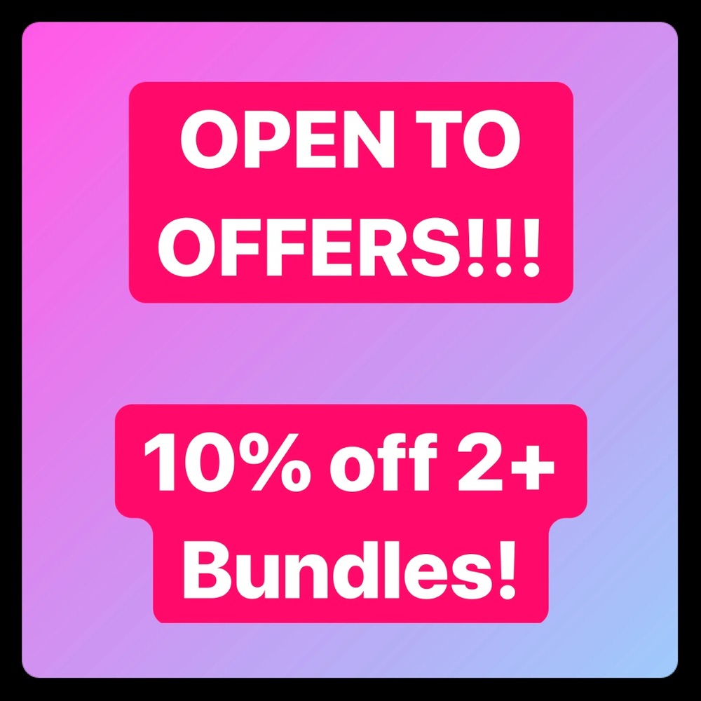 OPEN TO ALL OFFERS!!!